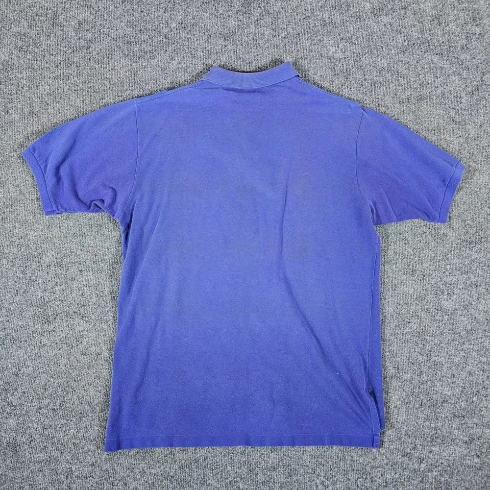 Polo Ralph Lauren Purple Polo Shirt Mens XL Red Pony Logo‎ Cotton Casual Flaw